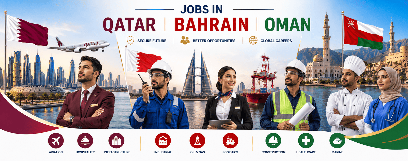 qatar-bahrain-oman